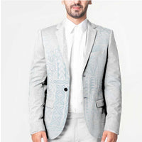 Samoa Lotu Tamaiti Mamanu Siapo Blazer Off White Plumeria - Polynesian Pride