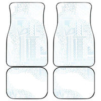 Samoa Lotu Tamaiti Mamanu Siapo Car Mats Off White Plumeria LT7 - Polynesian Pride