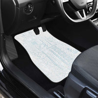 Samoa Lotu Tamaiti Mamanu Siapo Car Mats Off White Plumeria LT7 - Polynesian Pride