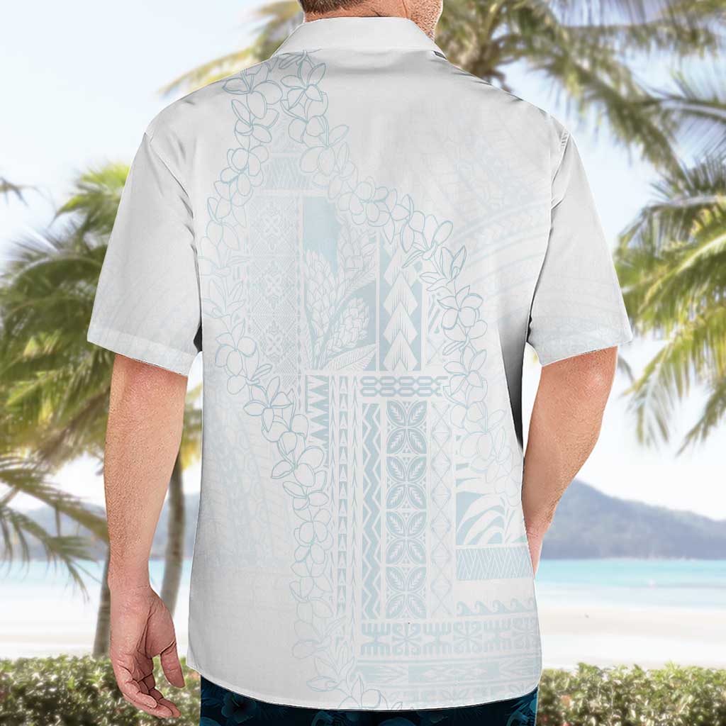 Samoa Lotu Tamaiti Mamanu Siapo Hawaiian Shirt Off White Plumeria LT7 - Polynesian Pride