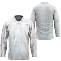 Samoa Lotu Tamaiti Mamanu Siapo Hockey Jersey Off White Plumeria LT7 - Polynesian Pride