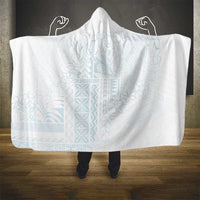 Samoa Lotu Tamaiti Mamanu Siapo Hooded Blanket Off White Plumeria LT7 - Polynesian Pride