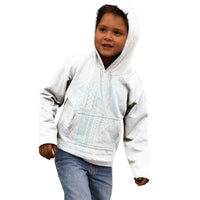 Samoa Lotu Tamaiti Mamanu Siapo Kid Hoodie Off White Plumeria - Polynesian Pride