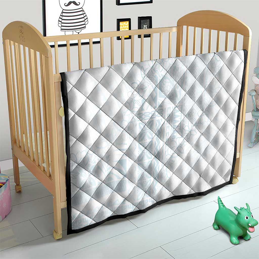 Samoa Lotu Tamaiti Mamanu Siapo Quilt Off White Plumeria - Polynesian Pride