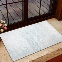 Samoa Lotu Tamaiti Mamanu Siapo Rubber Doormat Off White Plumeria LT7 - Polynesian Pride