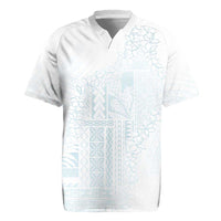 Samoa Lotu Tamaiti Mamanu Siapo Rugby Jersey Off White Plumeria LT7 Baby Blue - Polynesian Pride