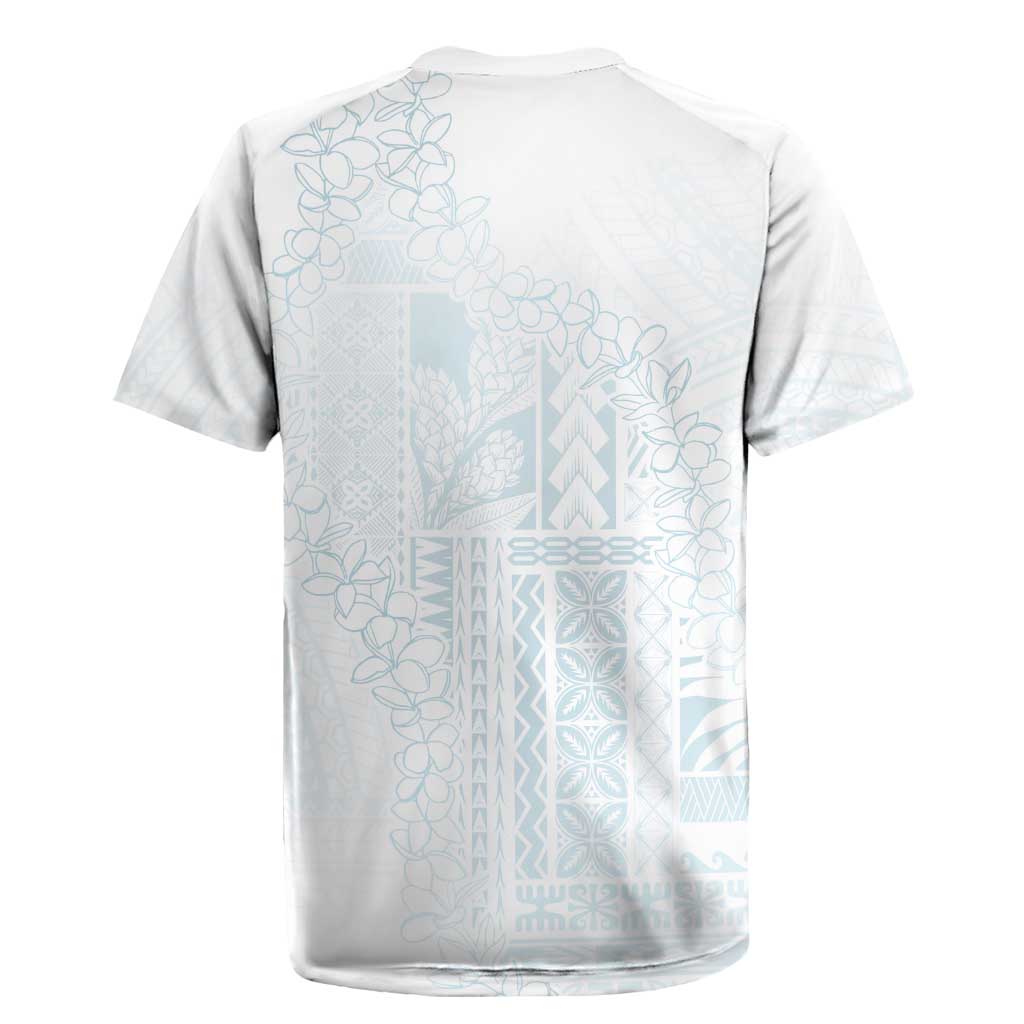Samoa Lotu Tamaiti Mamanu Siapo Rugby Jersey Off White Plumeria LT7 - Polynesian Pride