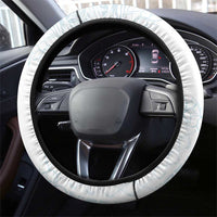 Samoa Lotu Tamaiti Mamanu Siapo Steering Wheel Cover Off White Plumeria LT7 - Polynesian Pride