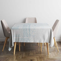 Samoa Lotu Tamaiti Mamanu Siapo Tablecloth Off White Plumeria LT7 - Polynesian Pride