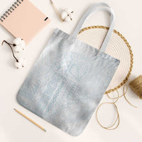 Samoa Lotu Tamaiti Mamanu Siapo Tote Bag Off White Plumeria - Polynesian Pride