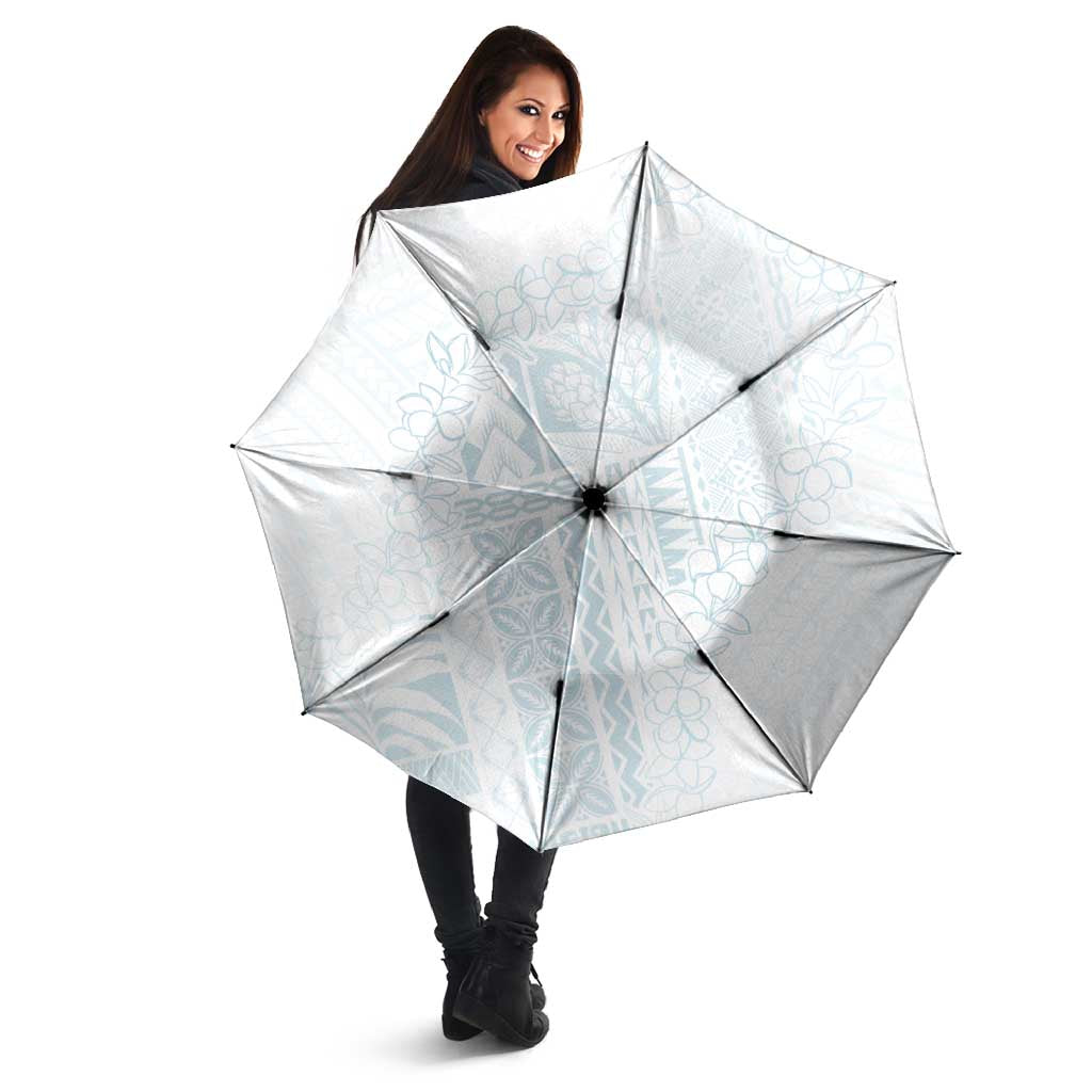 Samoa Lotu Tamaiti Mamanu Siapo Umbrella Off White Plumeria LT7 - Polynesian Pride