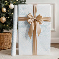 Samoa Lotu Tamaiti Mamanu Siapo Wrapping Paper Off White Plumeria LT7 - Polynesian Pride