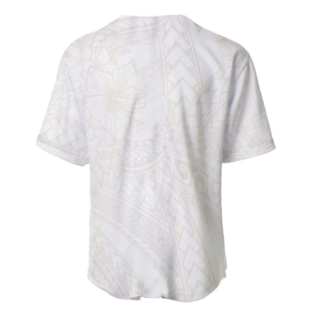 Samoa Lotu Tamaiti Ivory Baseball Jersey Teuila Tatau - Polynesian Pride