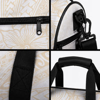 Samoa Lotu Tamaiti Ivory Duffle Bag Teuila Tatau LT7 - Polynesian Pride