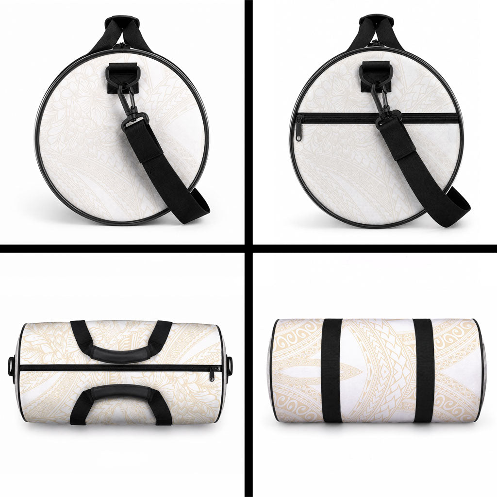 Samoa Lotu Tamaiti Ivory Duffle Bag Teuila Tatau LT7 - Polynesian Pride
