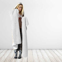 Samoa Lotu Tamaiti Ivory Hooded Blanket Teuila Tatau - Polynesian Pride