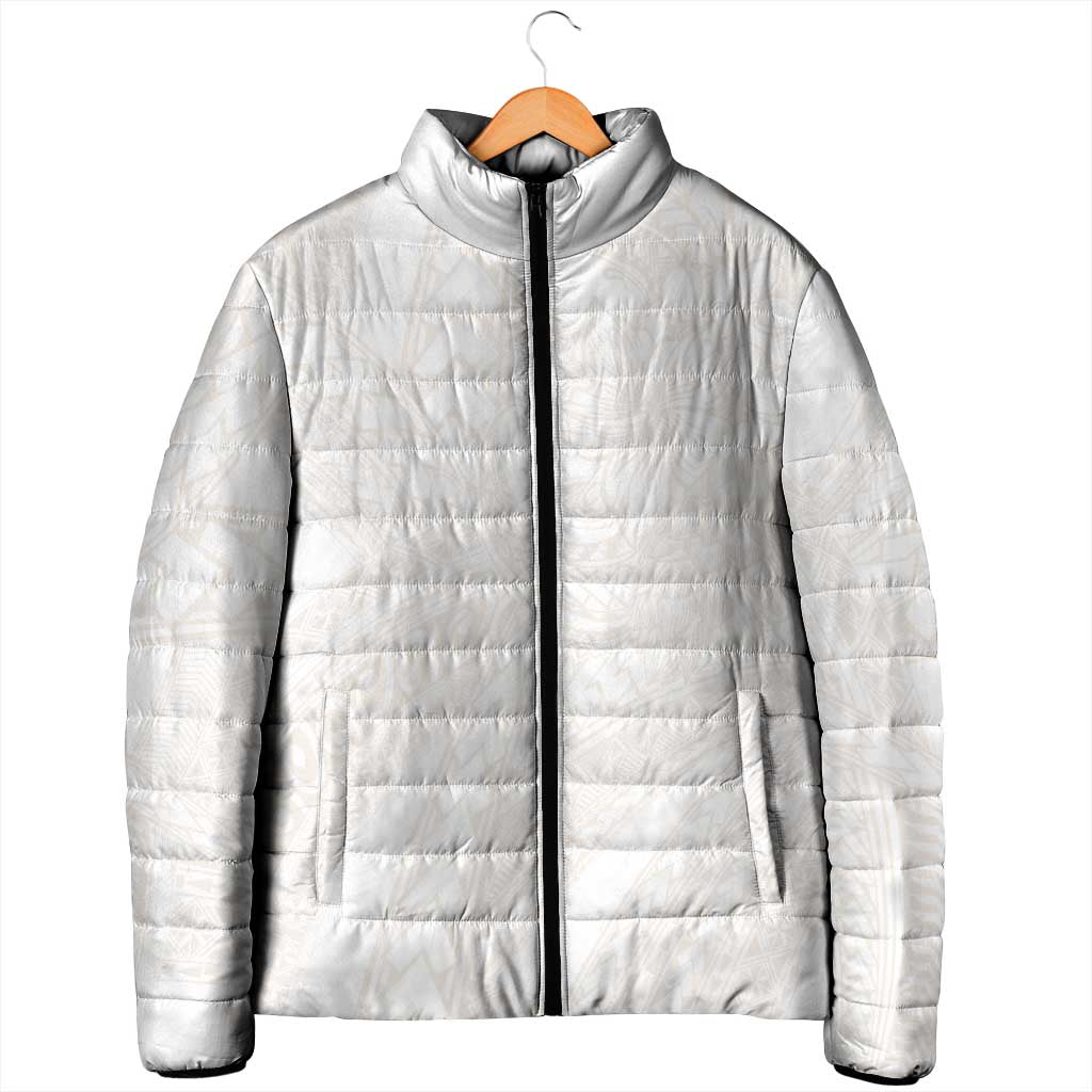Samoa Lotu Tamaiti Ivory Padded Jacket Teuila Tatau LT7 - Polynesian Pride