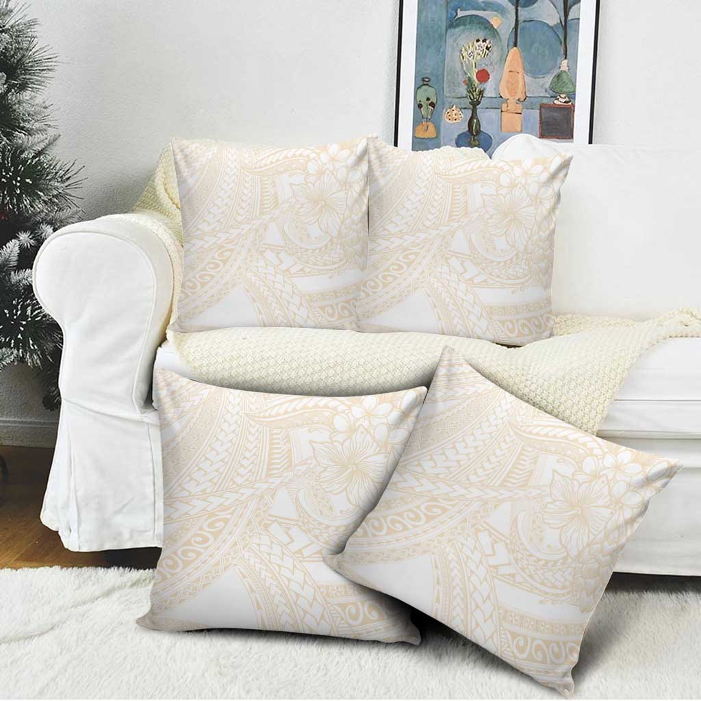 Samoa Lotu Tamaiti Ivory Pillow Cover Teuila Tatau - Polynesian Pride