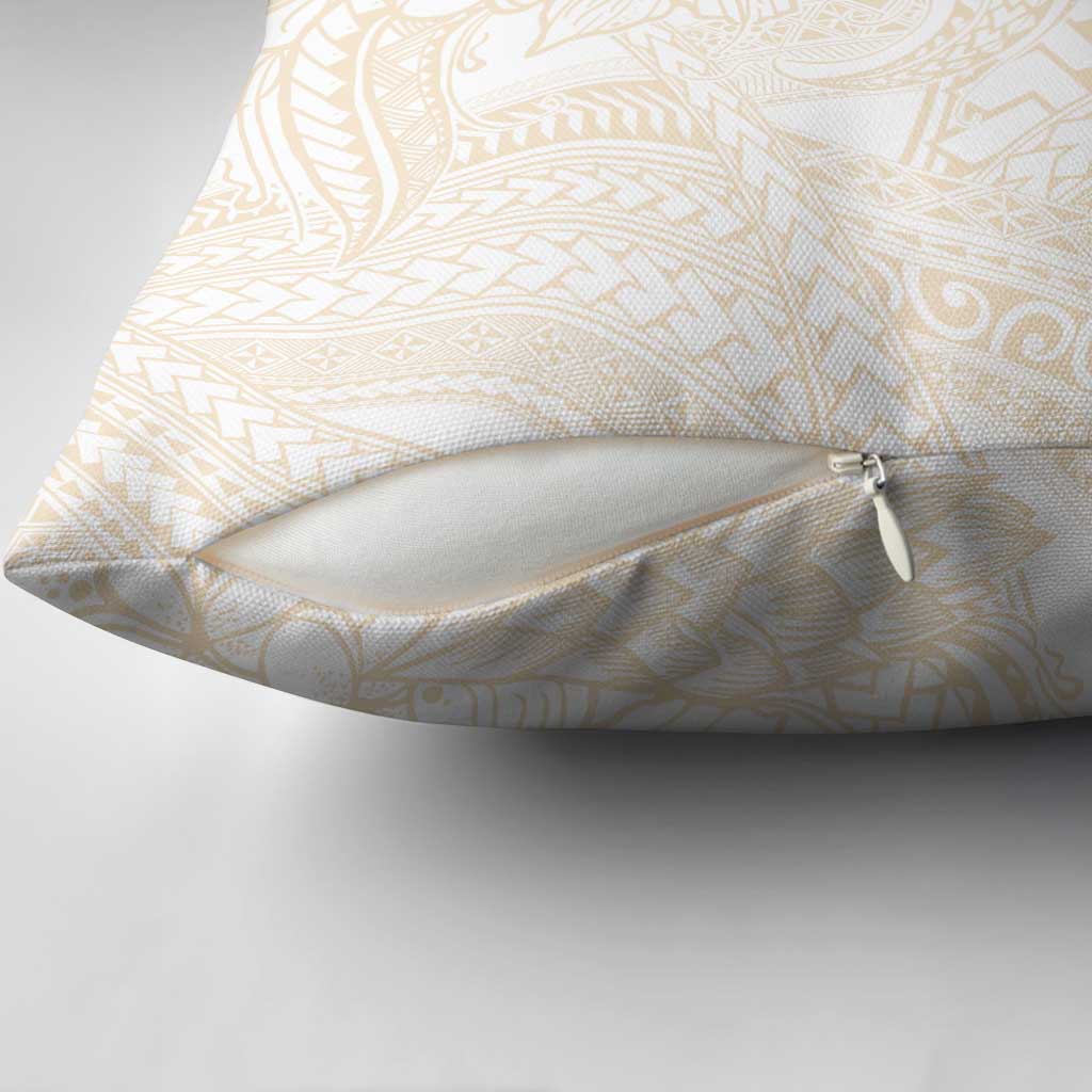 Samoa Lotu Tamaiti Ivory Pillow Cover Teuila Tatau - Polynesian Pride