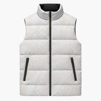 Samoa Lotu Tamaiti Ivory Sleeveless Puffer Jacket Teuila Tatau LT7 Unisex Ivory - Polynesian Pride