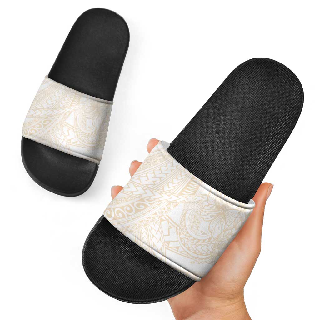 Samoa Lotu Tamaiti Ivory Slide Sandals Teuila Tatau - Polynesian Pride