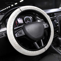 Samoa Lotu Tamaiti Ivory Steering Wheel Cover Teuila Tatau LT7 Universal Fit Ivory - Polynesian Pride