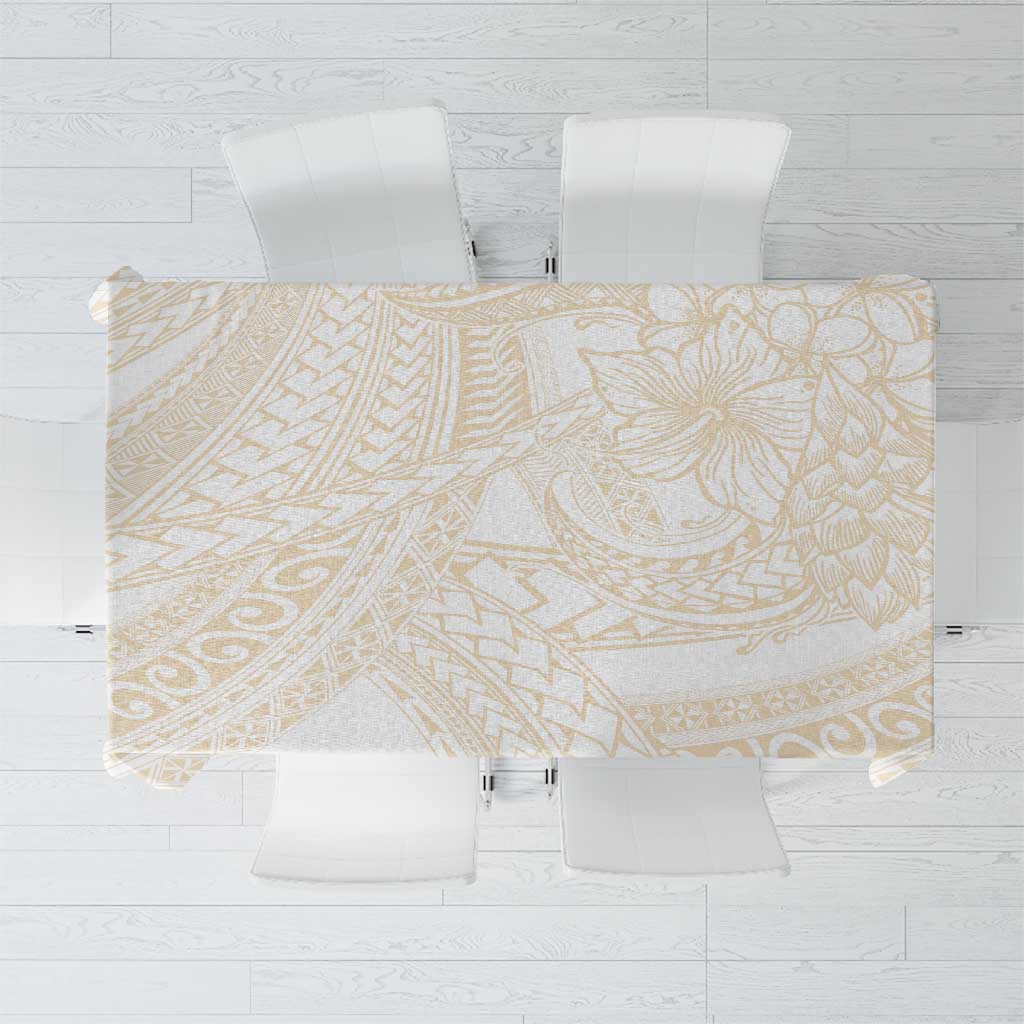 Samoa Lotu Tamaiti Ivory Tablecloth Teuila Tatau LT7 Ivory - Polynesian Pride