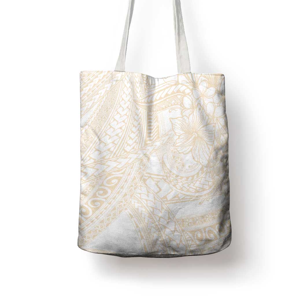 Samoa Lotu Tamaiti Ivory Tote Bag Teuila Tatau - Polynesian Pride