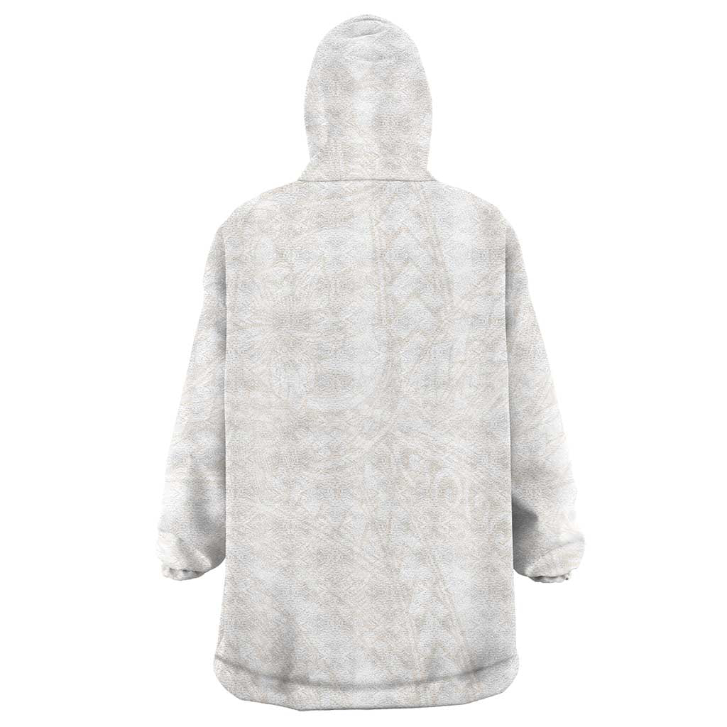 Samoa Lotu Tamaiti Ivory Wearable Blanket Hoodie Teuila Tatau LT7 - Polynesian Pride