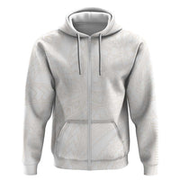 Samoa Lotu Tamaiti Ivory Zip Hoodie Teuila Tatau - Polynesian Pride