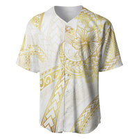 Samoa Lotu Tamaiti Gold Baseball Jersey Teuila Tatau - Polynesian Pride