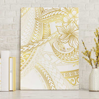Samoa Lotu Tamaiti Gold Canvas Wall Art Teuila Tatau LT7 Without Frame Gold - Polynesian Pride