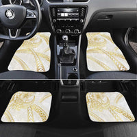 Samoa Lotu Tamaiti Gold Car Mats Teuila Tatau LT7 Set 4pcs Gold - Polynesian Pride