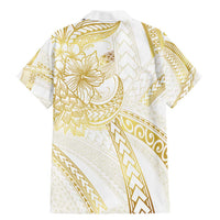 Samoa Lotu Tamaiti Gold Family Matching Mermaid Dress and Hawaiian Shirt Teuila Tatau - Polynesian Pride