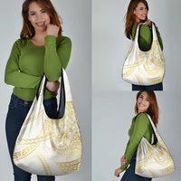 Samoa Lotu Tamaiti Gold Grocery Bag Teuila Tatau LT7 - Polynesian Pride