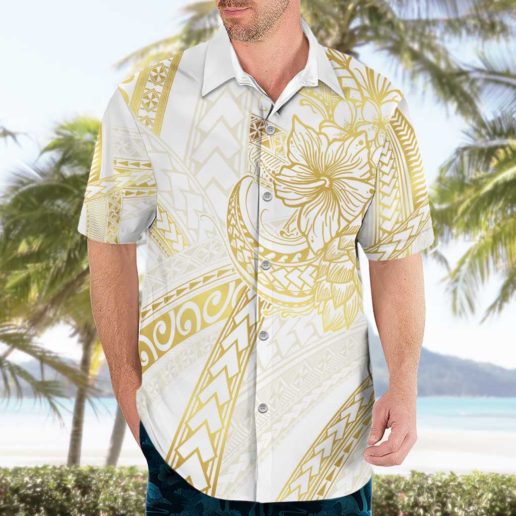 Samoa Lotu Tamaiti Gold Hawaiian Shirt Teuila Tatau LT7 - Polynesian Pride