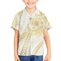 Samoa Lotu Tamaiti Gold Hawaiian Shirt Teuila Tatau LT7 - Polynesian Pride