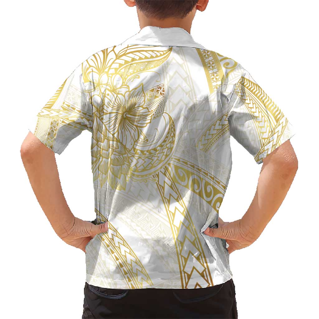 Samoa Lotu Tamaiti Gold Hawaiian Shirt Teuila Tatau LT7 - Polynesian Pride