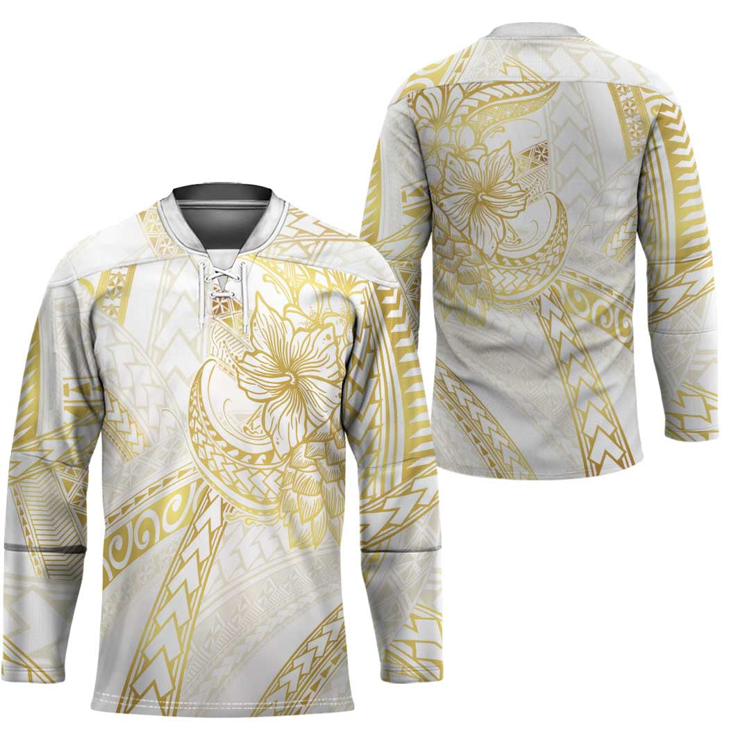 Samoa Lotu Tamaiti Gold Hockey Jersey Teuila Tatau - Polynesian Pride