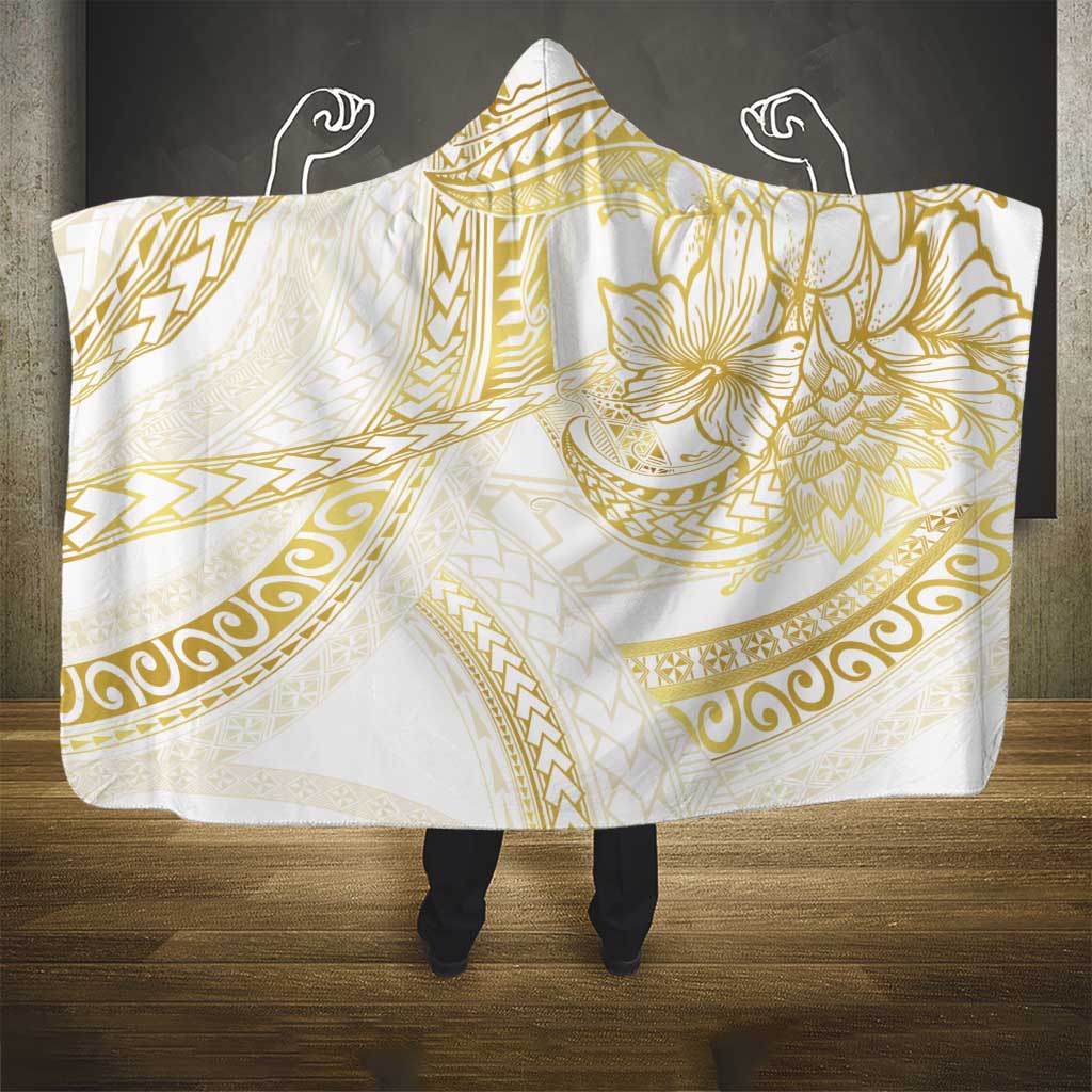 Samoa Lotu Tamaiti Gold Hooded Blanket Teuila Tatau - Polynesian Pride