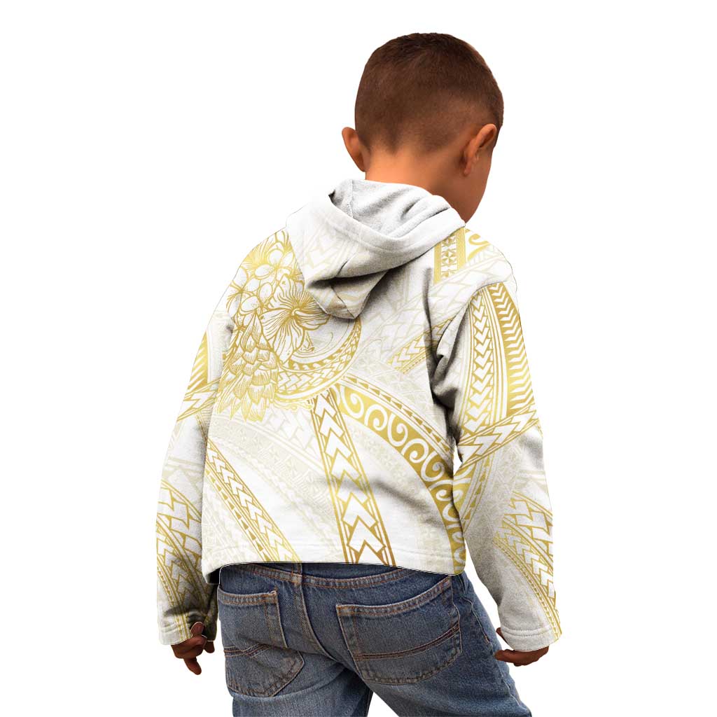 Samoa Lotu Tamaiti Gold Kid Hoodie Teuila Tatau - Polynesian Pride