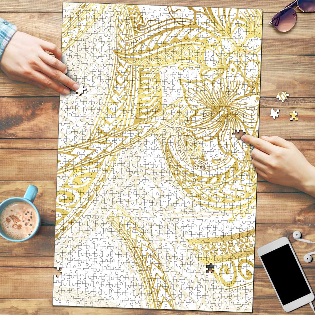 Samoa Lotu Tamaiti Gold Puzzle Teuila Tatau LT7 Gold - Polynesian Pride