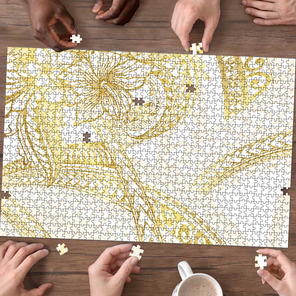 Samoa Lotu Tamaiti Gold Puzzle Teuila Tatau LT7 - Polynesian Pride