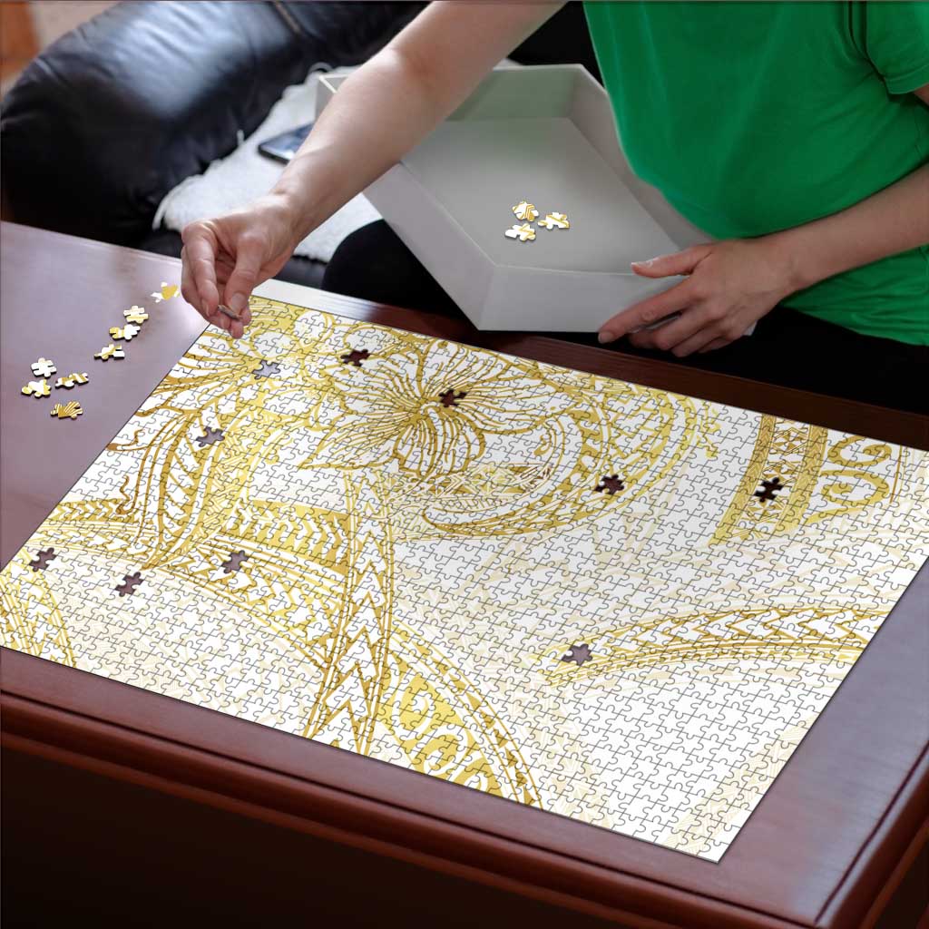 Samoa Lotu Tamaiti Gold Puzzle Teuila Tatau LT7 - Polynesian Pride