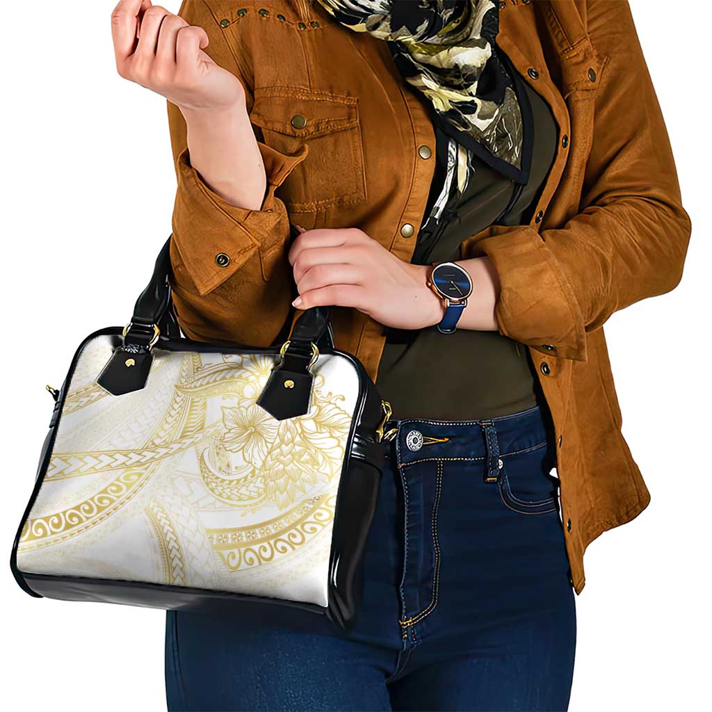 Samoa Lotu Tamaiti Gold Shoulder Handbag Teuila Tatau - Polynesian Pride
