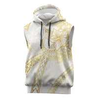 Samoa Lotu Tamaiti Gold Sleeveless Hoodie Teuila Tatau LT7 Gold - Polynesian Pride