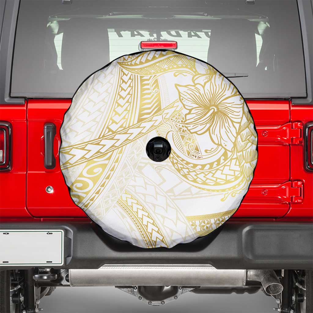 Samoa Lotu Tamaiti Gold Spare Tire Cover Teuila Tatau - Polynesian Pride