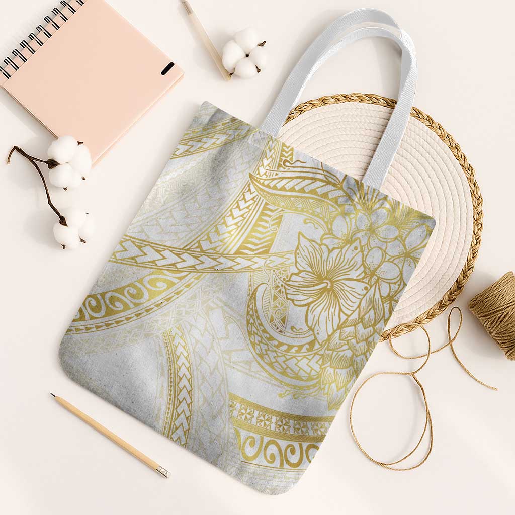 Samoa Lotu Tamaiti Gold Tote Bag Teuila Tatau - Polynesian Pride