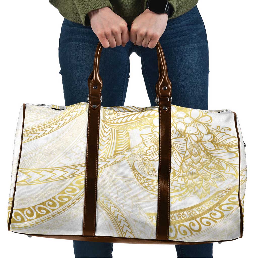 Samoa Lotu Tamaiti Gold Travel Bag Teuila Tatau - Polynesian Pride