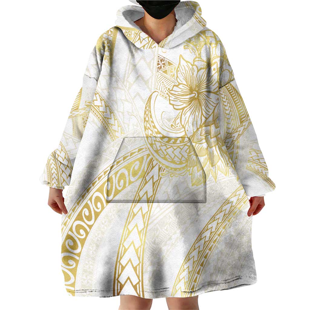 Samoa Lotu Tamaiti Gold Wearable Blanket Hoodie Teuila Tatau LT7 - Polynesian Pride